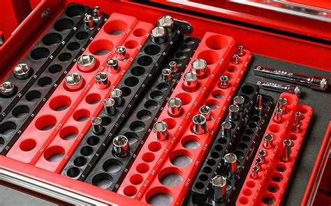 steel socket storage box|best rated toolbox socket organizer.